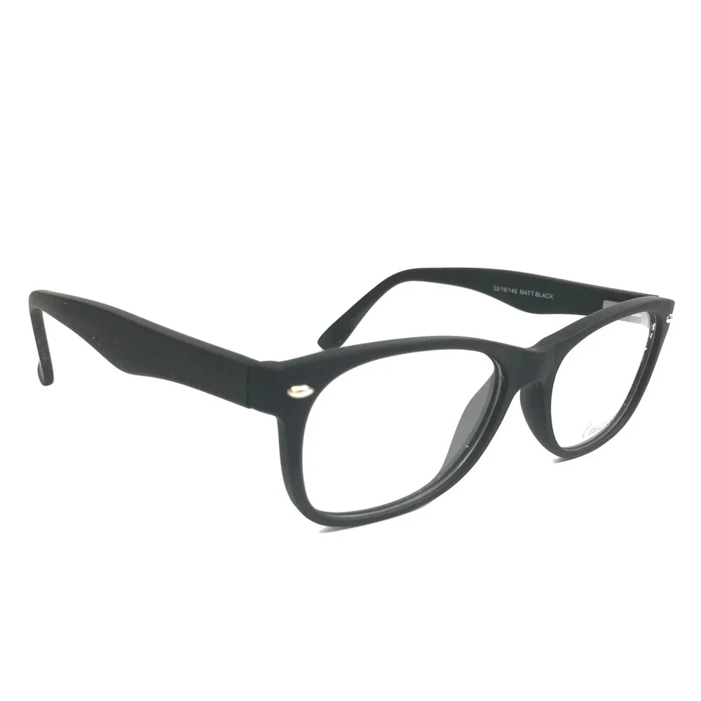 Enhance Eyeglasses Frames 3966 MATT BLACK Matte Black Rectangle 52-18-145